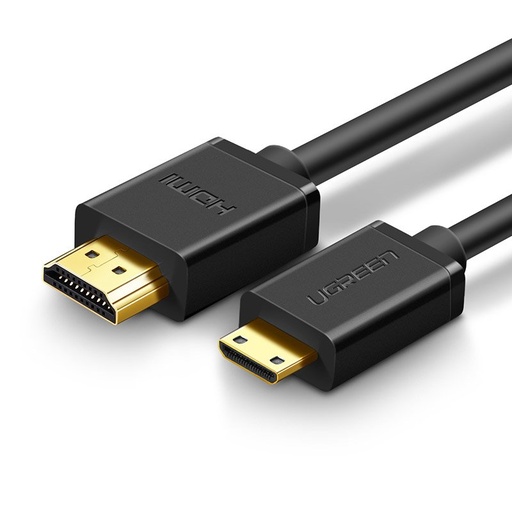 Adaptera kabelis HDMI - mini HDMI 2.0v 4K 60Hz 30AWG 1,5 m melns