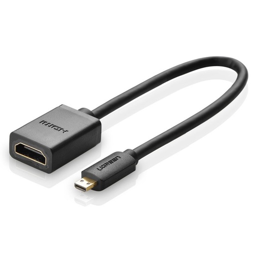 HDMI uz micro HDMI adaptera kabelis 20cm melns
