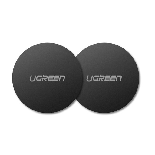 Metal plate for magnetic phone holder smartphone black KIT of 2pcs.