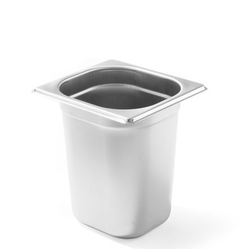 GN 1/6 height 150 mm stainless steel container - Hendi 800645