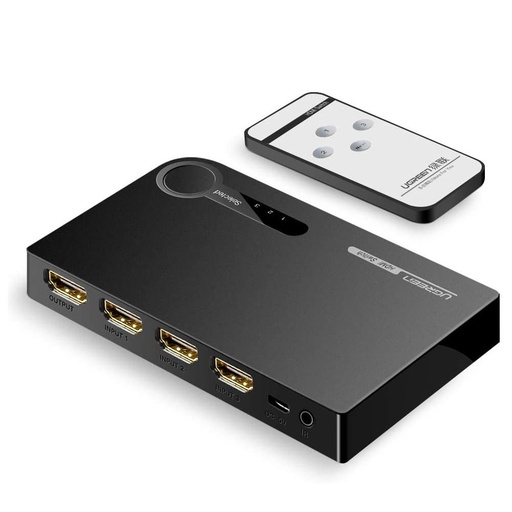 HDMI sadalītājs - 3x HDMI 3D 4K 4K melns