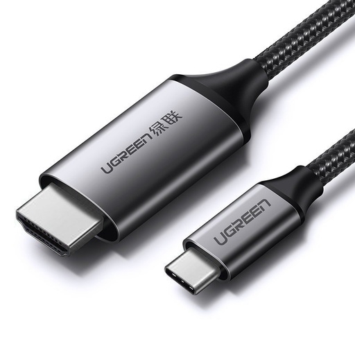 Adaptera kabelis HDMI - USB-C 4K 60Hz 1,5 m melns/pelēks