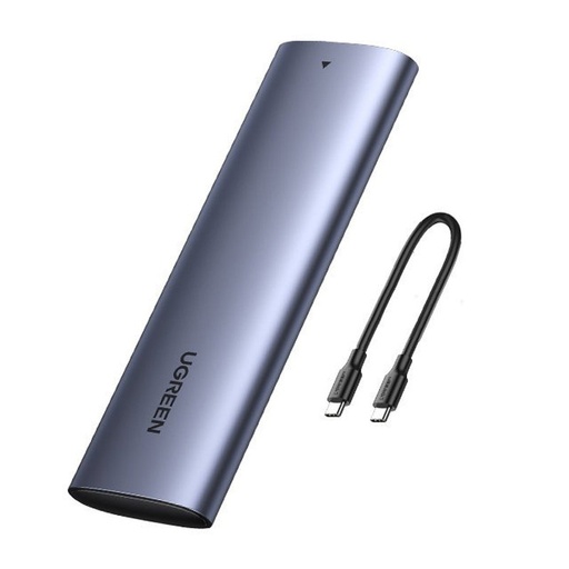 M.2 SuperSpeed 10 Gbps SSD + USB-C kabelis 0,5 m, pelēks