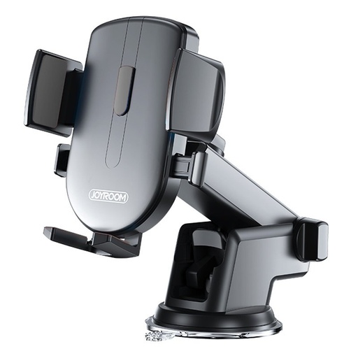 Phone holder with telescopic extendable arm for dashboard and windshield black