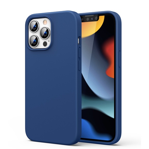 Guminis lankstus silikoninis dėklas "iPhone 13 Pro Max" mėlynas
