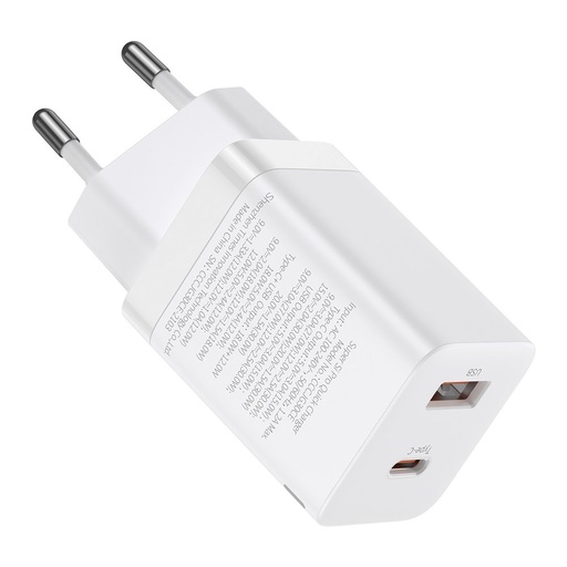 USB-C 30W PD QC "Super Si Pro" baltos spalvos greitasis įkroviklis