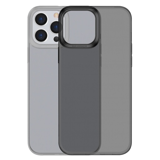 Permatomas gelinis dėklas iPhone 13 Pro Simple Series Case black