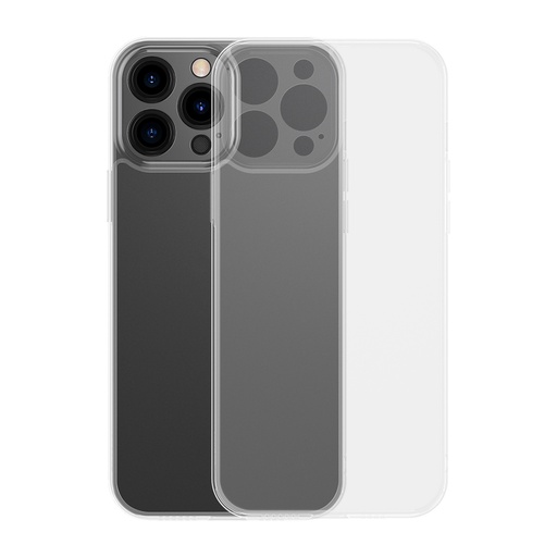 Dėklas "iPhone 13 Pro Max" standus dėklas su geliniu rėmeliu, skaidrus