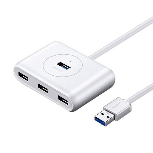 Daudzfunkcionāls USB pieslēgvietu sadalītājs HUB - 4x USB 3.0 1m, balts
