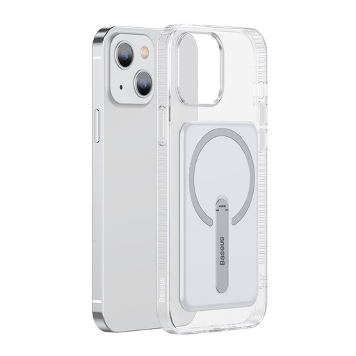 Magnetinis dėklas su stovu "iPhone 13" 6,1'' 2021 permatomas