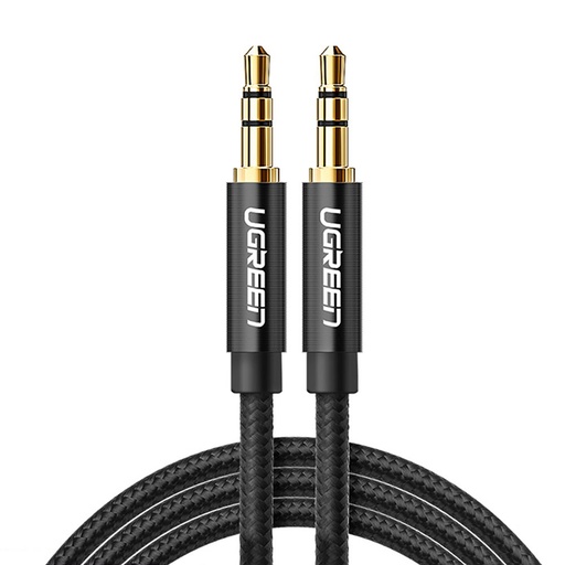 Audio kabelis 2x mini jack 3,5 mm 2 m melns