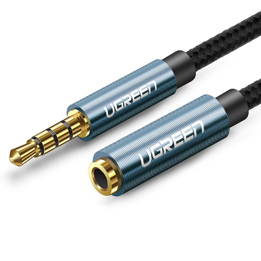 Pagarināšanas kabeļa adapteris austiņu mini jack 3,5 mm 1 m zils