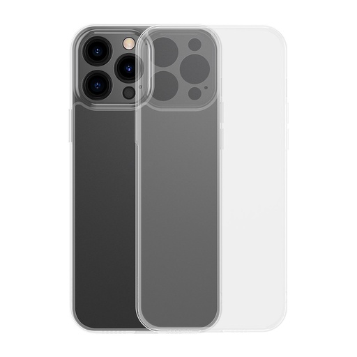 Dėklas "iPhone 13 Pro Max" standus dėklas su geliniu rėmeliu, skaidrus