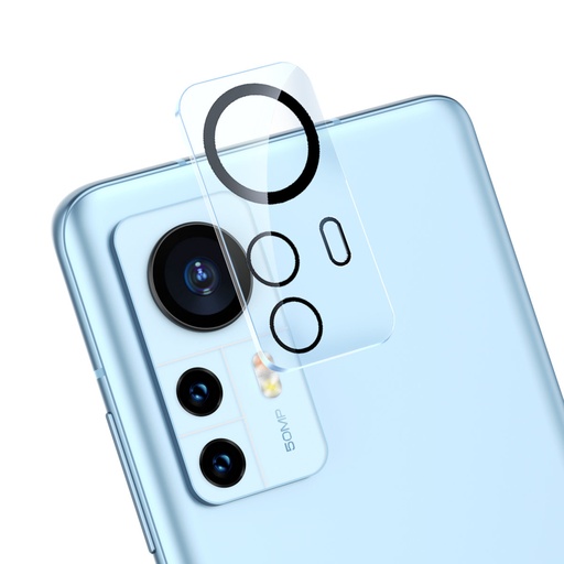 Xiaomi 12 Pro fotoaparato plėvelė 0,3 mm skaidri + valymo rinkinys KIT 2vnt.