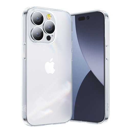 Dėklas iPhone 14 Plus dėklas su kameros dangteliu permatomas 14Q