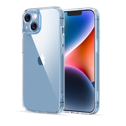 Case for iPhone 14 Plus with gel frame Protective Case transparent