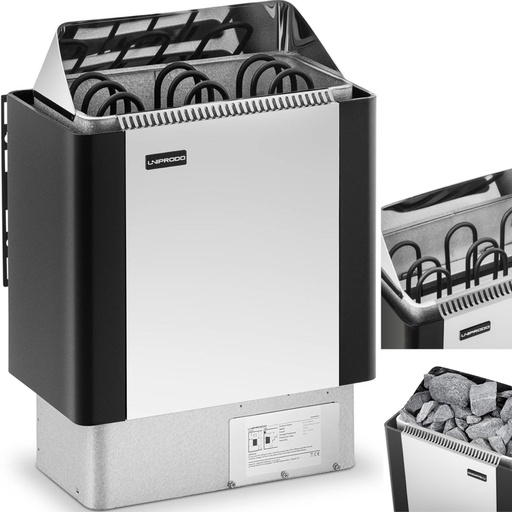 Suomiška sausos pirties krosnelė 3-6m3 4.5kW 400V 3N
