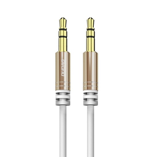 Stretch audio cable AUX mini jack 3.5mm spring 150cm white
