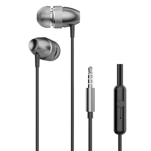 In-ear austiņas austiņas ar 3,5 mm mini ligzdu pelēkas krāsas