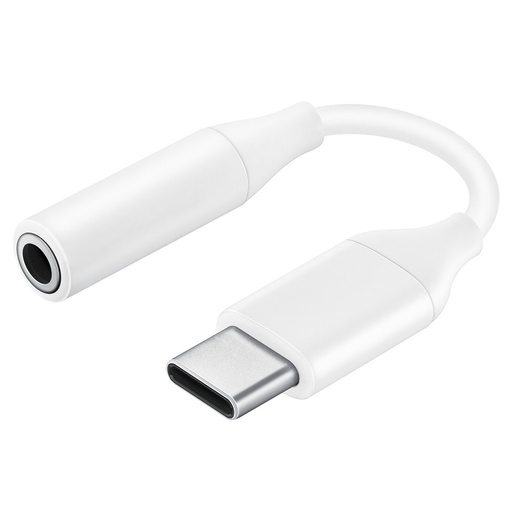 Headphone adapter 3.5mm mini jack female - USB-C male white