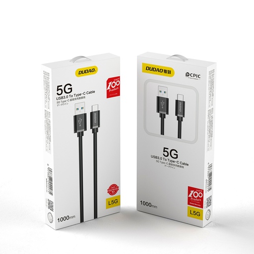 USB kabelis - USB Type C Super Fast Charge 1 m melns