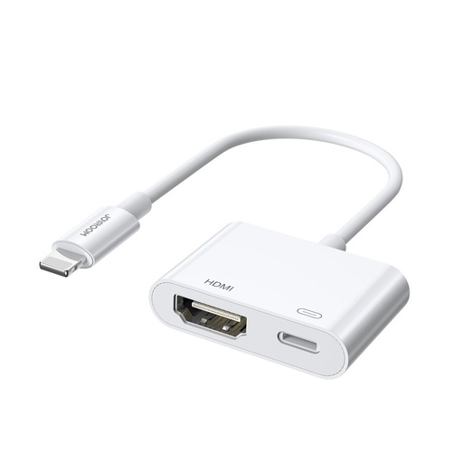 Adapteris iPhone Lightning uz HDMI FullHD + Lightning balts