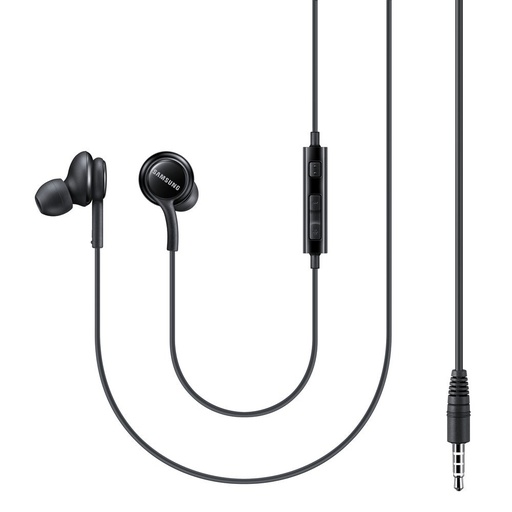 Austiņas ar 3,5 mm mini ligzdu, tālvadības pulti un mikrofonu melnas krāsas