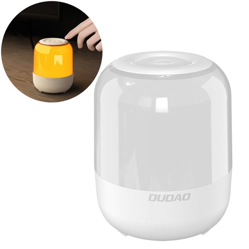 Bluetooth 5.0 5W wireless speaker with RGB backlight white