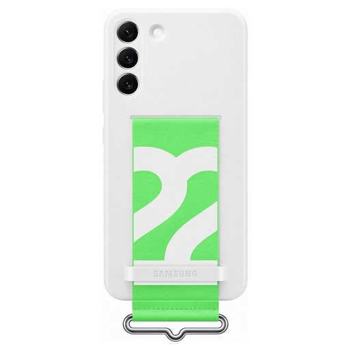Silikoninis guminis dėklas Galaxy S22+ Silikoninis dangtelis baltas