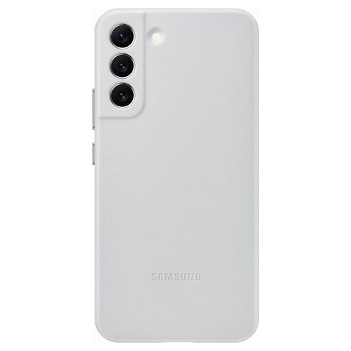 Natūralios odos dėklas Galaxy S22+ Leather Cover šviesiai pilkas