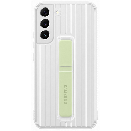 Galaxy S22 dėklas su stovu Apsauginis stovintis dangtelis, baltas