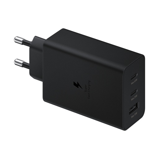 Maitinimo įkroviklis 2x USB-C ir 1x USB PPS PD 65W QC 3.0 AFC FCP juodas